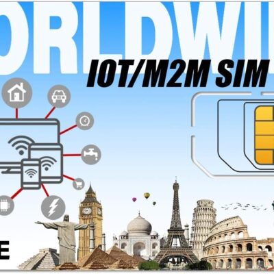 SpeedTalk Mobile IoT SIM Card M2M with 12 Months Service at 64kbps | 2G/3G/4G Devices | No Contract | Data SIM | Worldwide Coverage