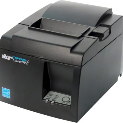 Star Micronics TSP143IIILAN Ethernet (LAN) Thermal Receipt Printer with Auto-Cutter and Internal Power Supply – Gray