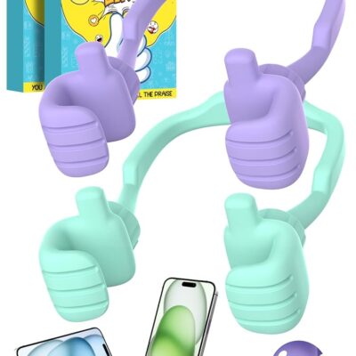 Stocking Stuffers for Teens Girls Adults Women Gifts for Christmas Cell Phone Stand: Adjustable Lazy Thumbs Up Phone Holder for Teenagers Boys Kids