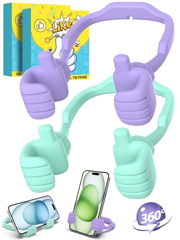 Stocking Stuffers for Teens Girls Adults Women Gifts for Christmas Cell Phone Stand: Adjustable Lazy Thumbs Up Phone Holder for Teenagers Boys Kids