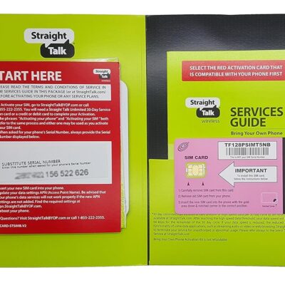 Straight Talk Nano SIM Card For T-Mobile Network & Unlocked GSM Phone