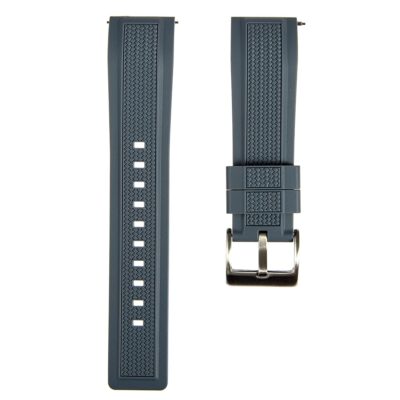 Stryke Premium Silicone Rubber Watch Bands- For Sports & Dive Watches- Quick-Release- 20mm, 22mm, For Men & Women-Compatible for Omega, Tudor, Blancpain, Rolex, Tag Heuer