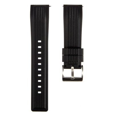 Stryke Premium Silicone Rubber Watch Bands- For Sports & Dive Watches- Quick-Release- 20mm, 22mm, For Men & Women-Compatible for Omega, Tudor, Blancpain, Rolex, Tag Heuer