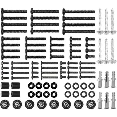 Suptek Universal TV Installation Hardware Kit Includes M4 M5 M6 M8 TV Sets Screws and Spacers for Most TVs Up to 80″/204cm YF-UVSP