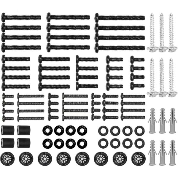 Suptek Universal TV Installation Hardware Kit Includes M4 M5 M6 M8 TV Sets Screws and Spacers for Most TVs Up to 80"/204cm YF-UVSP