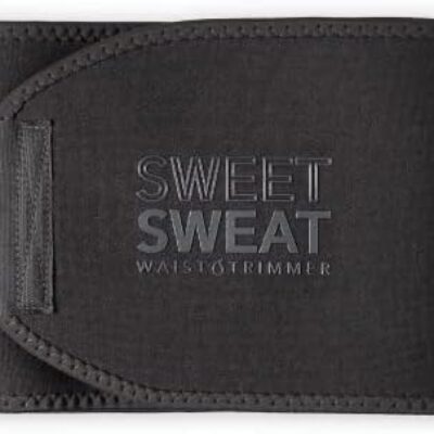 Sweet Sweat Waist Trimmer for Women and Men – Sweat Band Waist Trainer for High-Intensity Training & Workouts