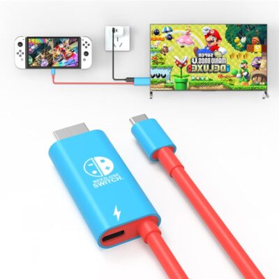 Switch Portable Dock，USB-C to HDMI TV Adapter for Switch/Switch OLED