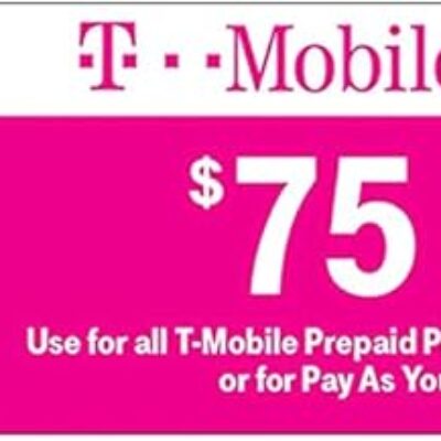 T-mobile $75 Prepaid Refill Card for all T-Mobile Prepaid Plans or Pay As You Go No Annual Contract (email Delivery immediately)