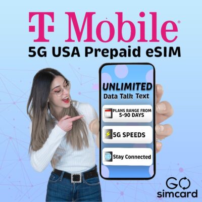 T-Mobile eSIM USA 3 Month | 5G/4G LTE Unlimited High Speed Data/Calls/Texts (US Mainland/Hawaii) Prepaid eSIM (3 Month)