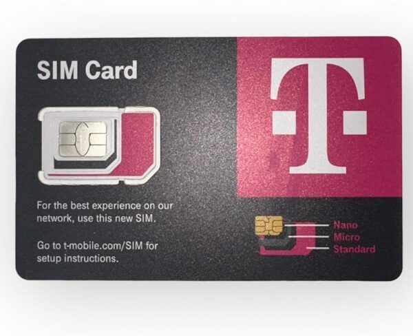 T-Mobile Phone Plan with Unlimited 5G-4G LTE Data + Unlimited Talk & Text for 30 Days (3-in-1 SIM Card)/eSIM (30 Days)