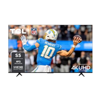 TCL 85-Inch Class S5 4K UHD LED Smart TV with Google TV (85S551G, 2024 Model), Google Assistant Built-in with Voice Remote, Compatible with Alexa, Streaming Television