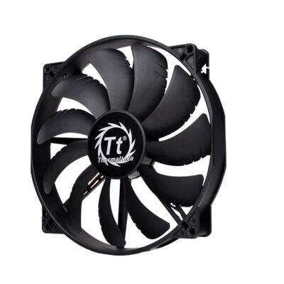 Thermaltake 200mm Pure 20 Series Black 200x30mm Thick Quiet High Airflow Case Fan with Anti-Vibration Mounting System Cooling CL-F015-PL20BL-A