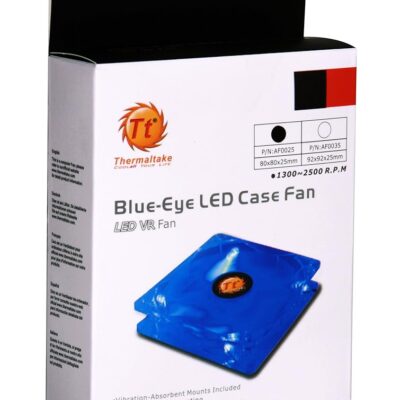 Thermaltake Blue-Eye Silent Smart 80mm Blue Led Case Fan with Adjustable Fan Speed Control AF0025