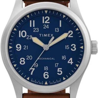 Timex 38 mm Expedition North Field Post Mechanical Eco-Friendly Leather Strap Watch