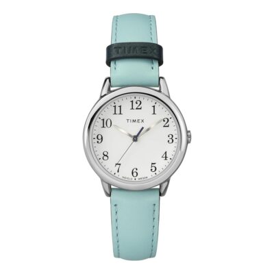 TIMEX Easy Reader Color Pop 30mm Leather Strap Watch, TW2R62900