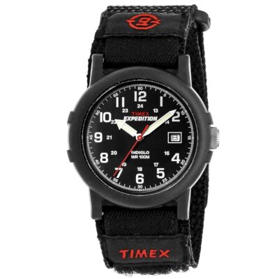 Timex Men’s Expedition Camper Nylon/Leather Strap Watch