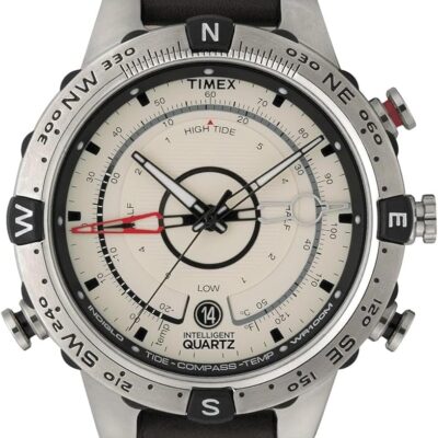 Timex Men’s Intelligent Quartz Tide Temp Compass Silicone Strap Watch