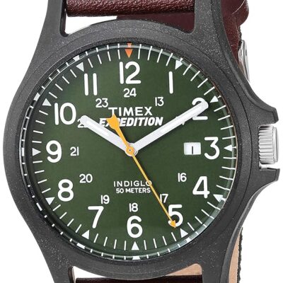 Timex Men’s TWF3C8430 Expedition Analog Display Analog Quartz Black Watch