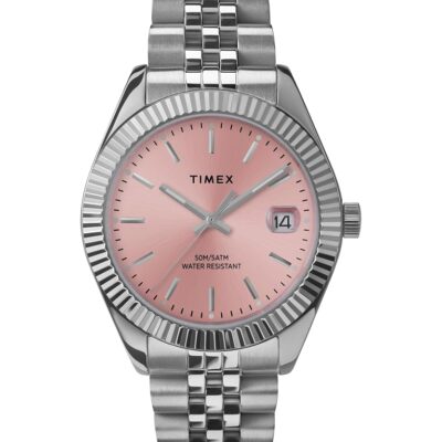 Timex Women’s Legacy 34mm Watch – Two-Tone Bracelet Silver-Tone Dial Two-Tone Case