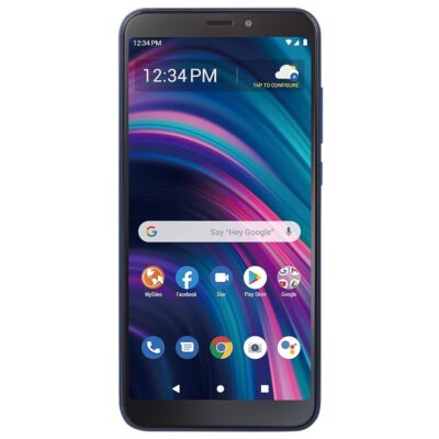 Total by Verizon BLU View 3, 32GB, Blue – Prepaid Smartphone (Locked)