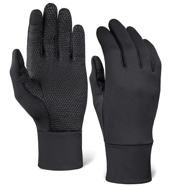 Tough Outdoors Running Gloves for Men & Women - Winter Glove Liners & Touchscreen Gloves - Men's Winter Gloves for Hiking