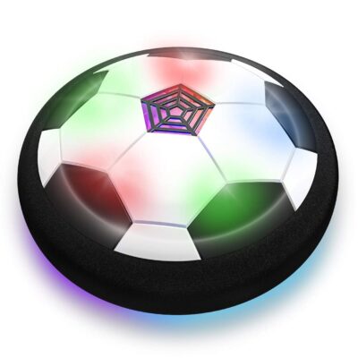 Toyk Boy Toys – LED Hover Soccer Ball – Air Power Training Ball Playing Football Indoor Outdoor Game – Birthday Gifts for Kids, Age 3 4 5 6 7 8-12 Year Old Boys – Soccer