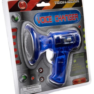 Toysmith Tech Gear Multi Voice Changer, Amplifies Voice With 8 Different Voice Effects, For Boys & Girls Ages 5+, Colors vary