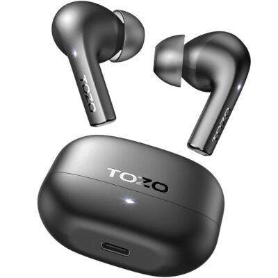 TOZO E2 Wireless Earbuds with Call Noise Cancellation, App Customize 32 EQs, 10mm Drivers with Powerful Bass, 30H Playtime, 2 Mics for Clear Calls, Bluetooth 5.3 Headphones,…