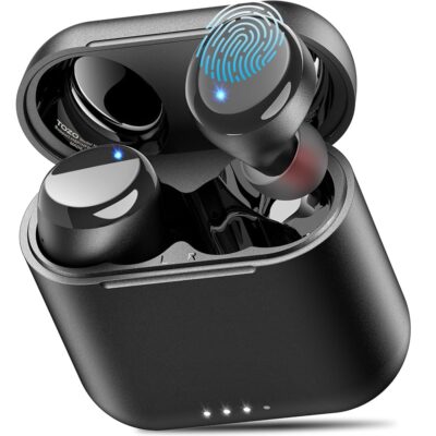 TOZO T6 (Ergonomic Edition) Wireless Earbuds Bluetooth 5.3 Headphones, Ergonomic Design in-Ear Headset, 50Hrs Playtime with Wireless Charging Case, APP EQ Customisable, IPX8…