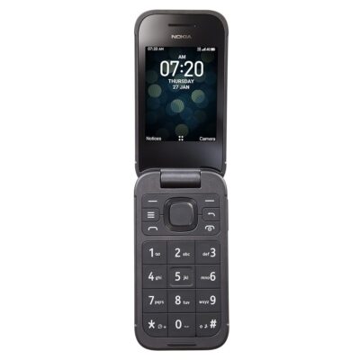 TracFone Nokia 2760 Flip, 4GB, Black – Prepaid Feature Phone (Locked) (Renewed)