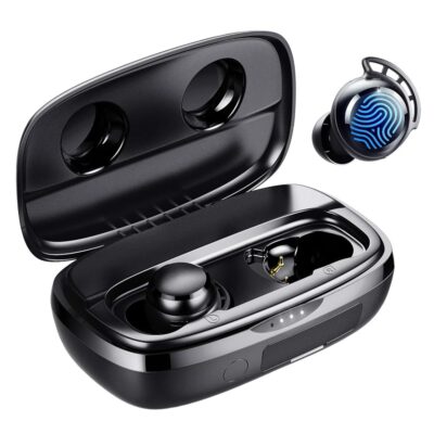 Tribit Wireless Earbuds, 110H Playtime Bluetooth 5.3 IPX8 Waterproof Touch Control True Wireless Bluetooth Earbuds with Mic Earphones in-Ear Deep Bass Built-in Mic Bluetooth…