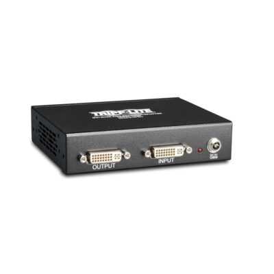 Tripp Lite 4-Port DVI over Cat5 / Cat6 Extender Splitter, Video Transmitter 1920×1080 at 60Hz(B140-004) , Black