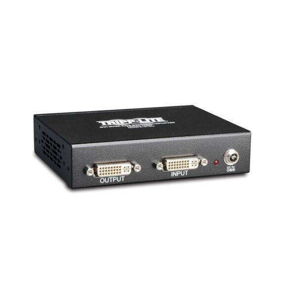 Tripp Lite 4-Port DVI over Cat5 / Cat6 Extender Splitter, Video Transmitter 1920x1080 at 60Hz(B140-004) , Black