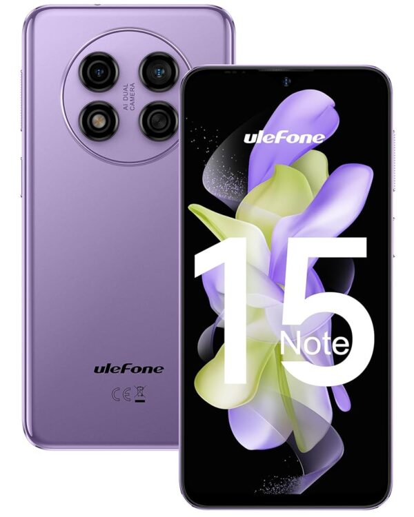 Ulefone Note 15 GSM 3G Unlocked Smartphone, 6.22 inch Display, Android 12 2GB+32GB, All Day Battery, 3-Card Slots, Dual SIM Unlocked Cell Phones, 8MP+5MP Camera, GPS/Face...