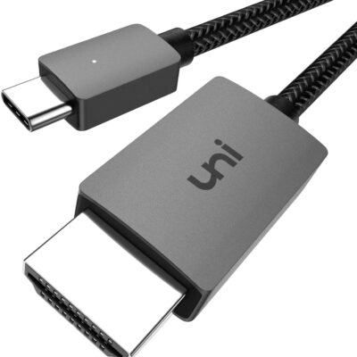 uni USB C to HDMI Cable, [4K, High-Speed] USB Type C to HDMI Cable for Home Office, [Thunderbolt 3/4 Compatible] with Chromebook, MacBook Pro/Air 2023, iPad Pro, iMac, XPS 17,…