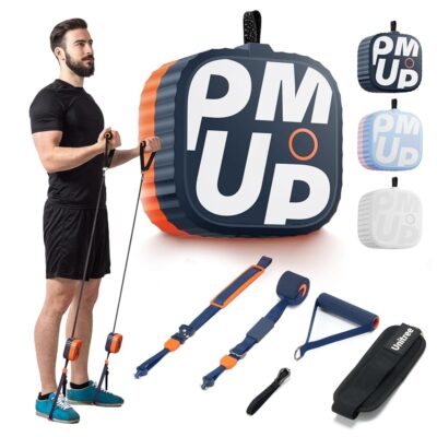 UNITREE PUMP Home Fitness Equipment Electric 4.4-44 LB Adjustable Resistance Bands Portable Pocket Gym System with 6 Training Modes & Smart APP Assistant