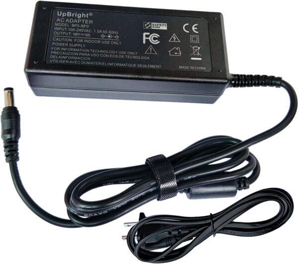 UpBright 12V AC/DC Adapter Compatible with Proscan PLEDV2488 PLEDV2488A-B PLEDV2488A-E PLEDV2488AB PLEDV2488AE PLEDV 2488 A 24" LCD LED HDTV HD TV DVD Combo 12VDC 5A 60W Power...