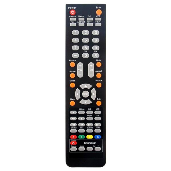 V2-GR Replace TV DVD Combo Remote Conytol Compatible with oCosmo TV E32 CE3200V-WX2201P71 E32 CE3200V-XVN020