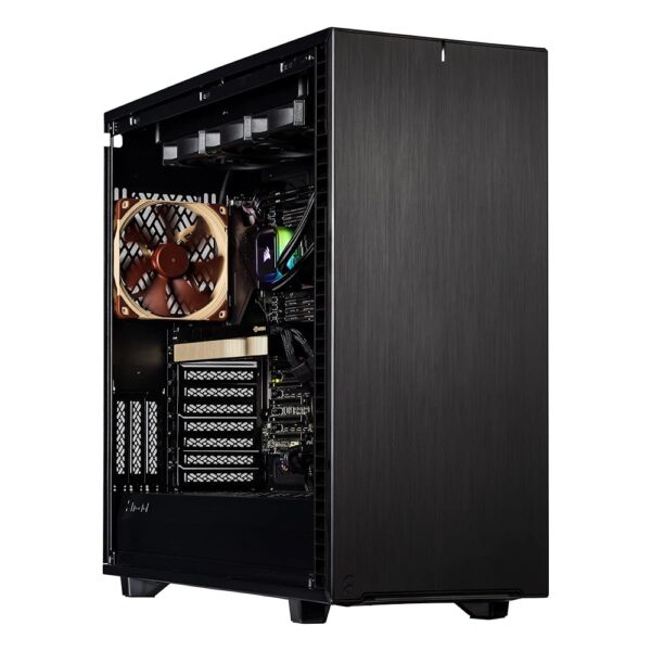 Velztorm Elite Workstation Crux II 24-Core Liquid Cooled 3D Modeling SolidWorks CAD Desktop (AMD Ryzen Threadripper 5965WX, Quadro RTX A6000 48GB, 128GB DDR4, 8TB PCIe SSD + 6TB...