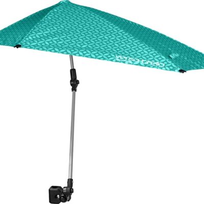 Versa-Brella UPF 50+ Personal Sun Shade – Portable Umbrella for Sports & Outdoors – Secure Clamp, 360-Degree Swivel Adjustable Position for Maximum Sun Protection – Compact with…