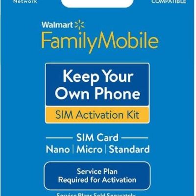 Walmart Family Mobile Sim Card Verizon CDMA Sim Card Activation Kit (2023 Updated Network Compability)