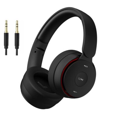 Wireless Bluetooth Headphones Over Ear, Hi-Fi Stereo Foldable Wired/Wireless/TF for Travel/Adult/Kids/Teen, Soft Earmuffs &Light Weight for Prolonged Wearing, 25 Hours…