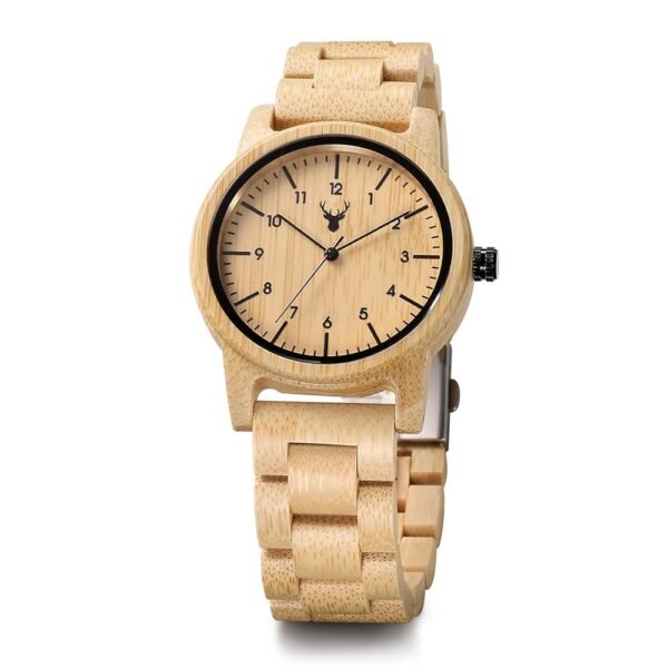 Wooden Watches Uwood Series 40 mm Unisex Natural Handmade Wood Watch with Gift Box & Band Adjustable