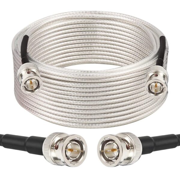 XRDS -RF SDI Cable 50FT, Flexible 3G/6G HD-SDI Cable, 75 Ohm RG179 Extension Cable with Heavy Duty BNC to BNC Male Connector for Surveillance Camera System Cables CCTV/DVR/TV