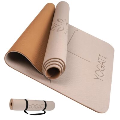 Yoga mats for home workout. Non slip yoga mat with strap. Thick yoga mats for Women and Men. Pilates mat ideal for Fitness and gym. Exercise mat thick. Yoga mat thick. Workout…