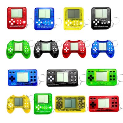 yuzshin 15Pcs Video Game Keychain Video Game Party Favors Video Game Party Supplies 3 Styles Mini Game Console Fidget Toys Bulk for Kids Classroom Prizes Goodies Bags Stuffer…